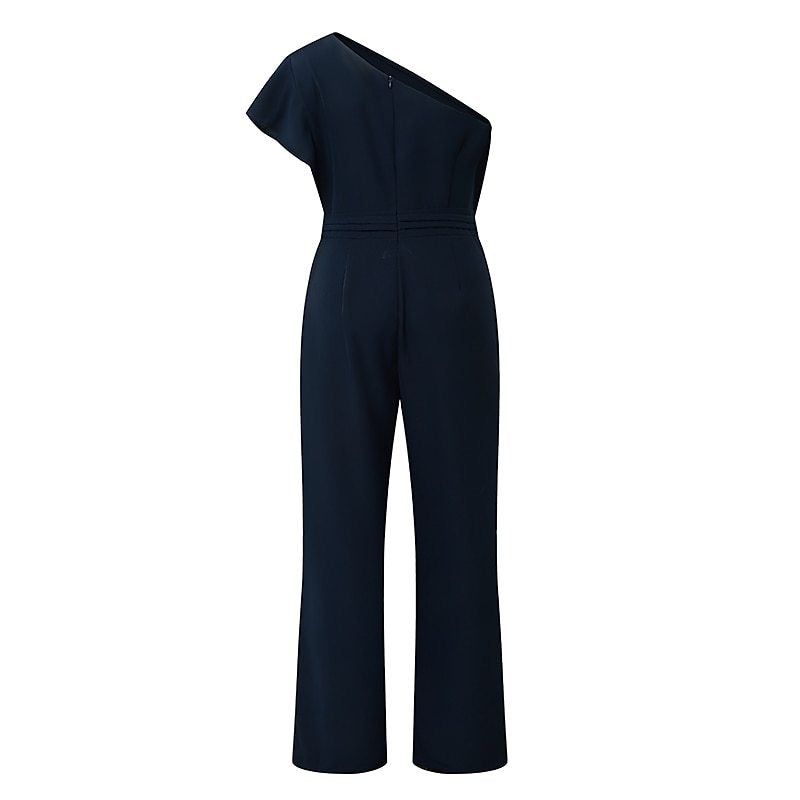 The Diagonal Collar Jumpsuit