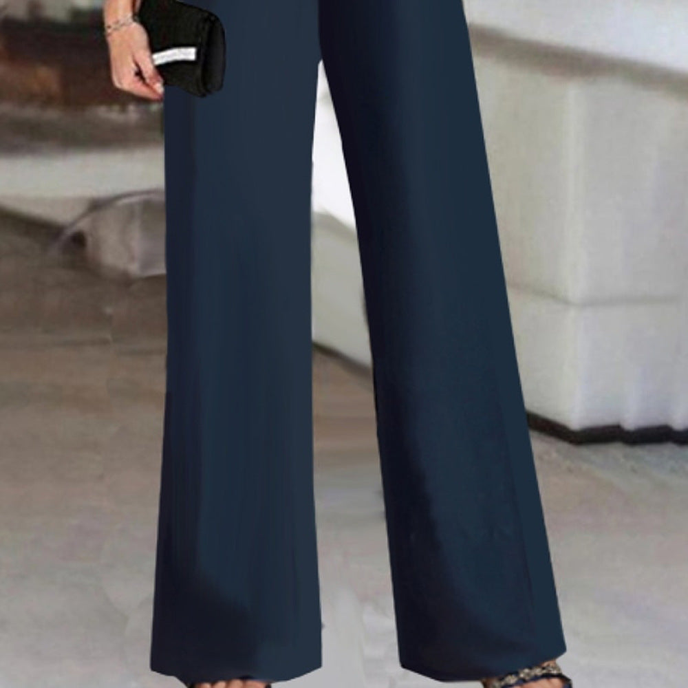 The Diagonal Collar Jumpsuit