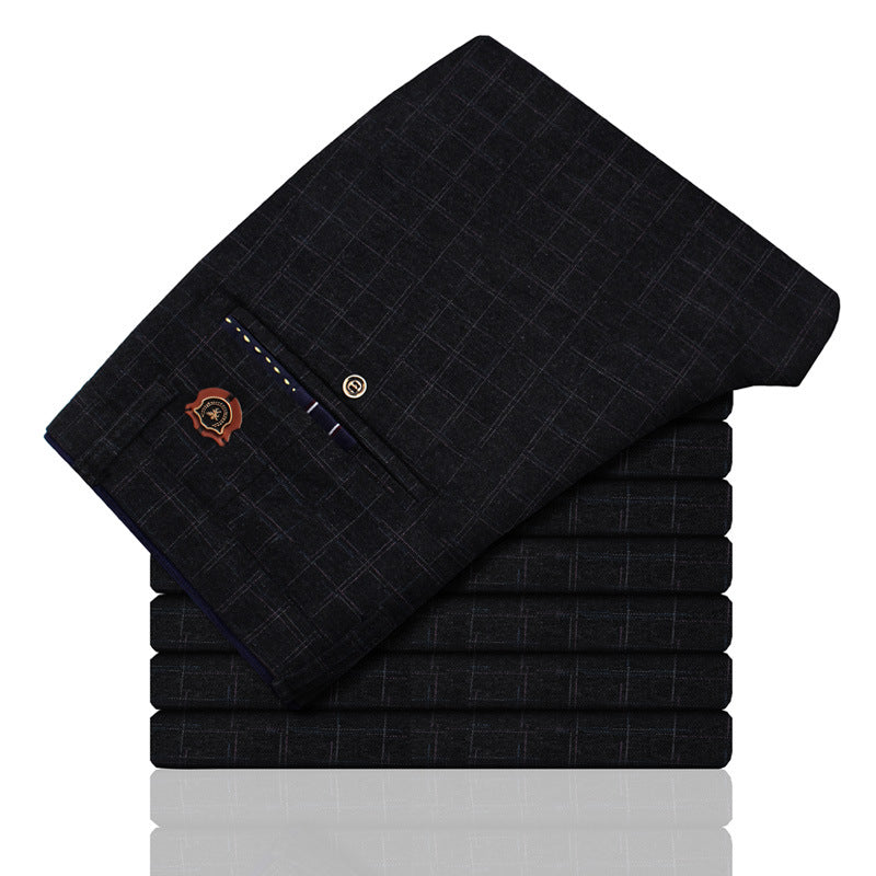 Cotton and Linen Straight Trousers