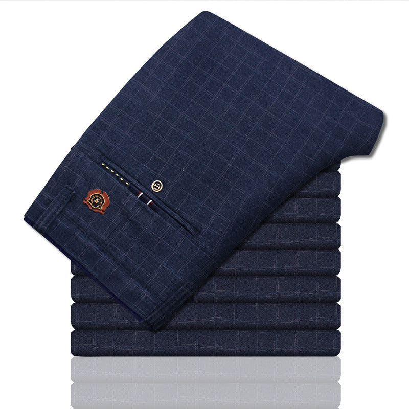 Cotton and Linen Straight Trousers