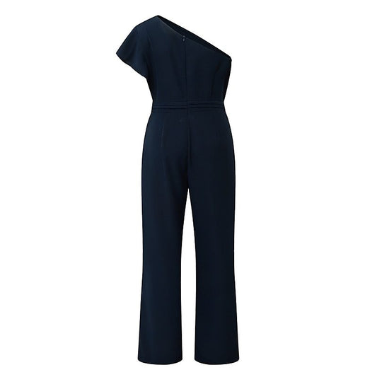 The Diagonal Collar Jumpsuit