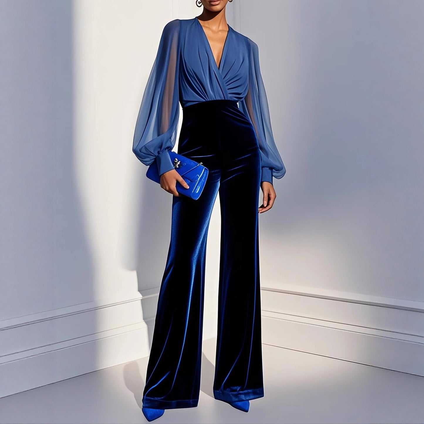The Eleanor Velvet Jumpsuit