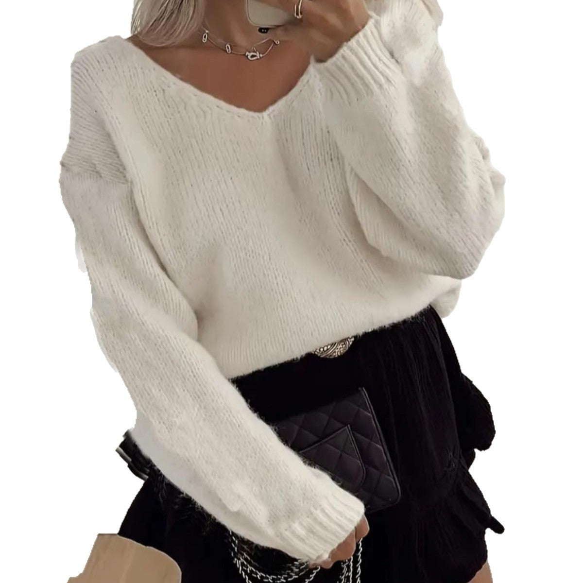 Cozy Drop-Shoulder Knit