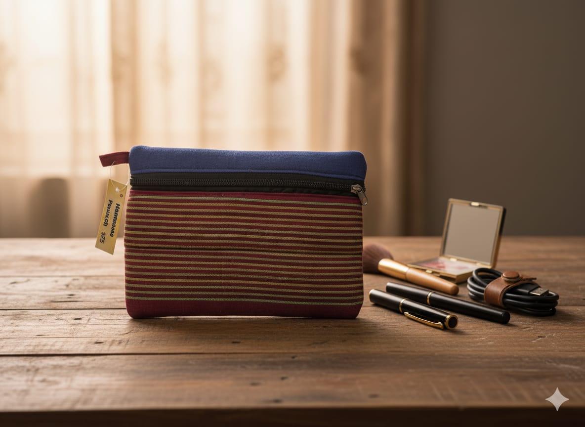 Artisan Stripe Utility Pouch