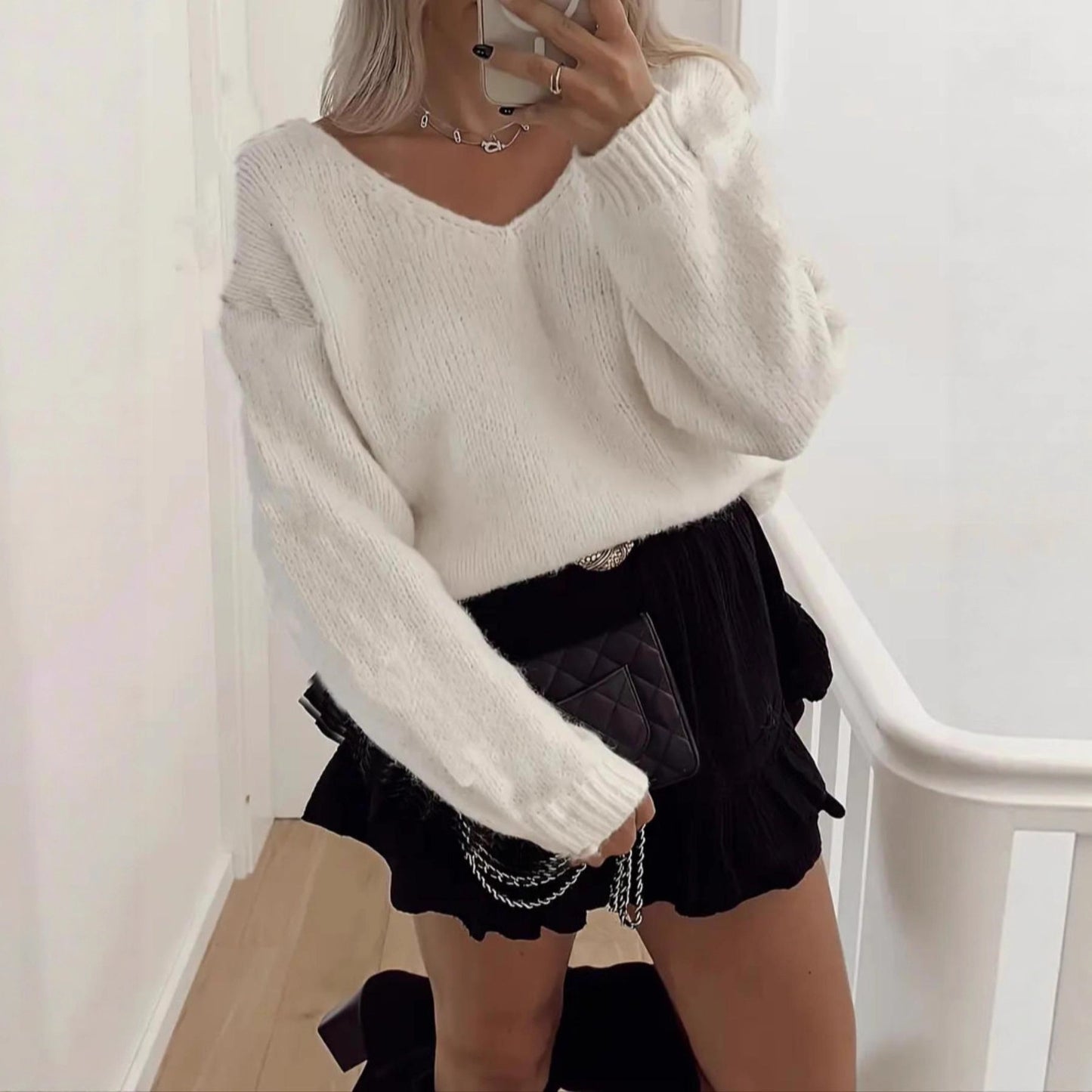 Cozy Drop-Shoulder Knit